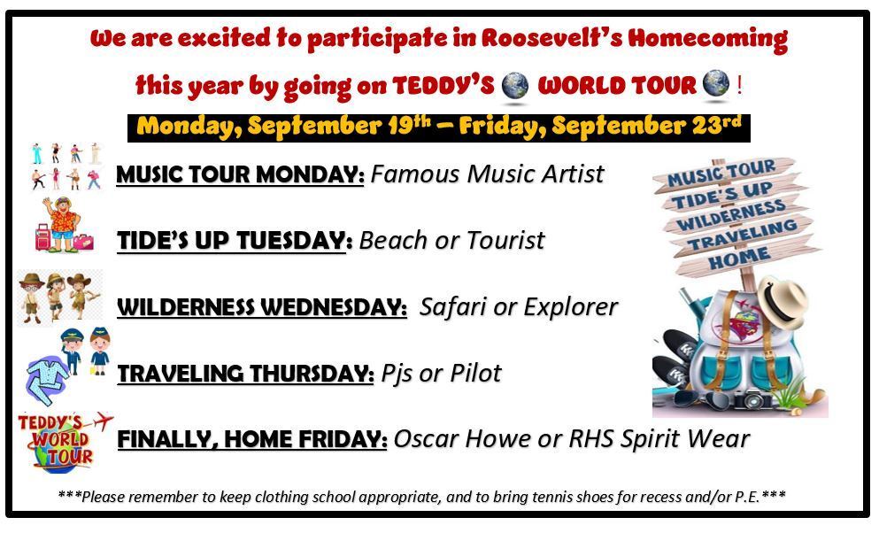 RHS Homecoming Dress Up Days | Oscar Howe Elementary School