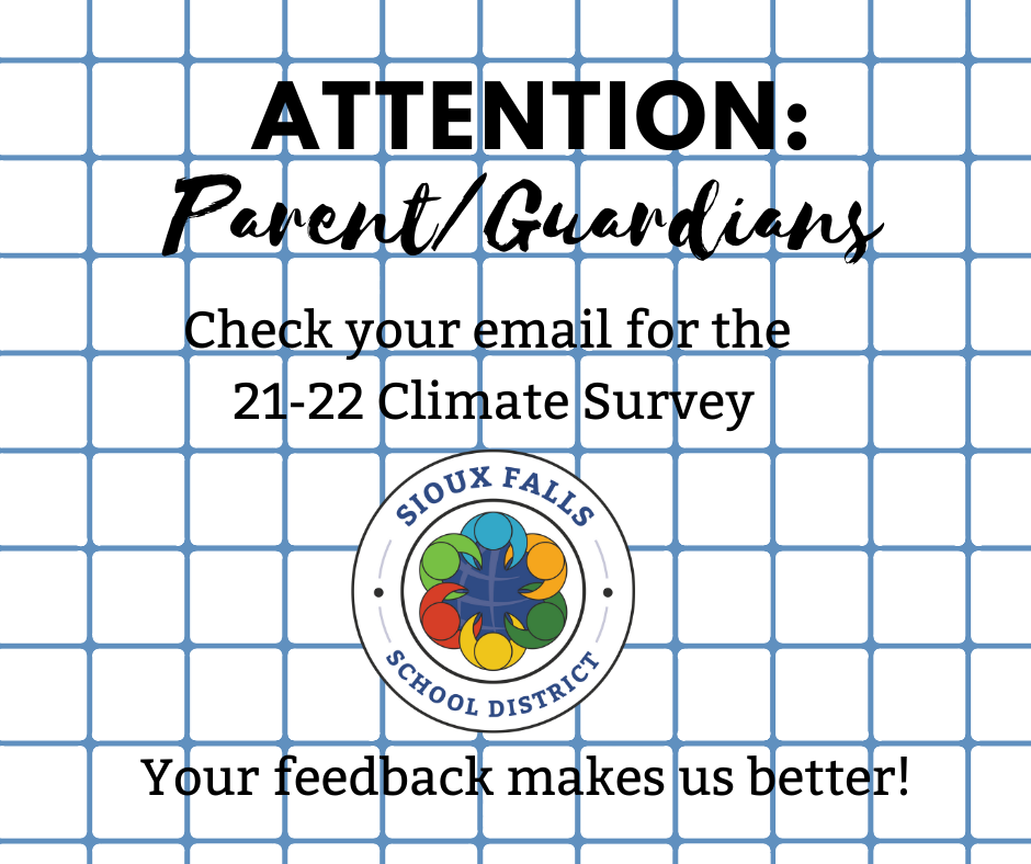Parent/Guardian Climate Survey Notice