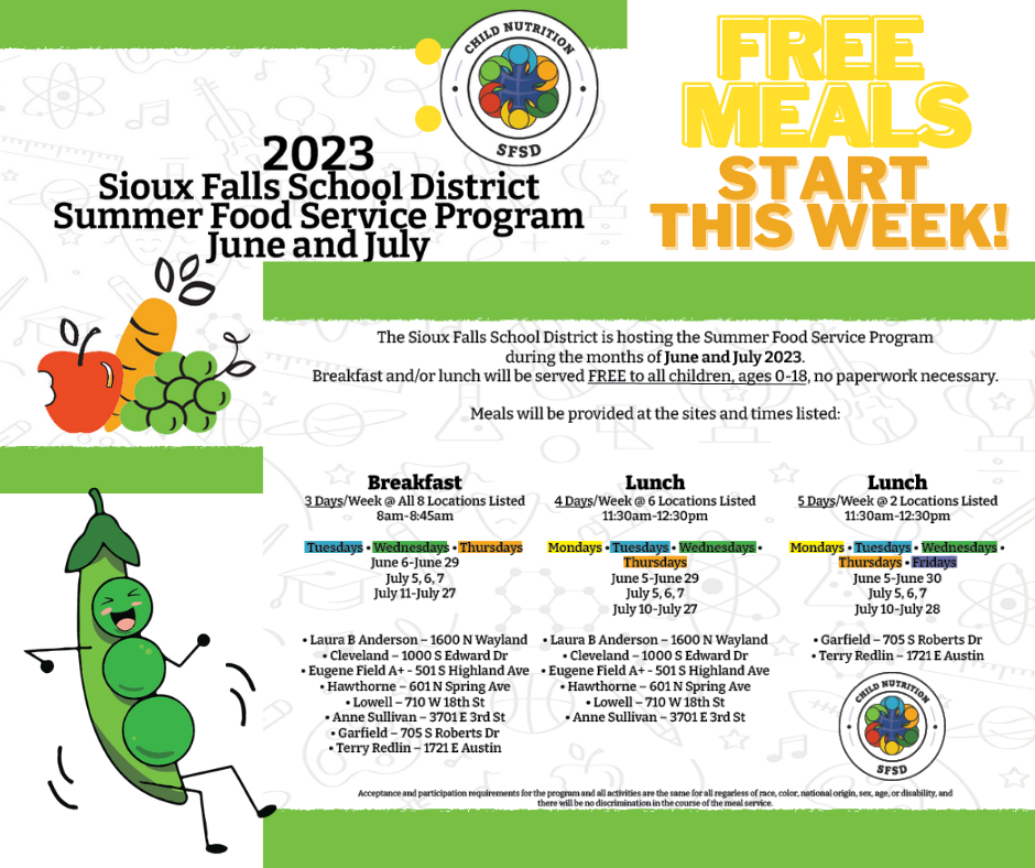 Free Meals start this week